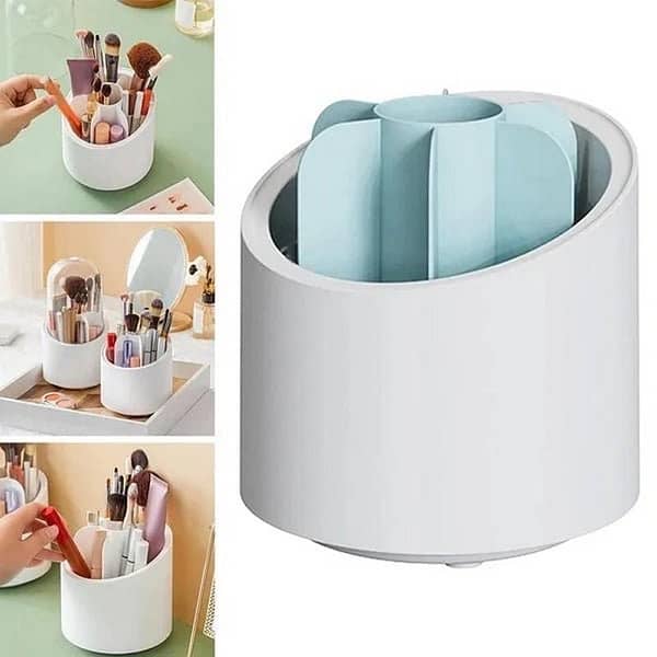 360 rotating Makeup Brush organizer 4