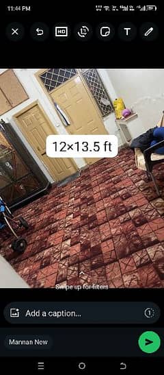 3 carpet full bare size k condition new