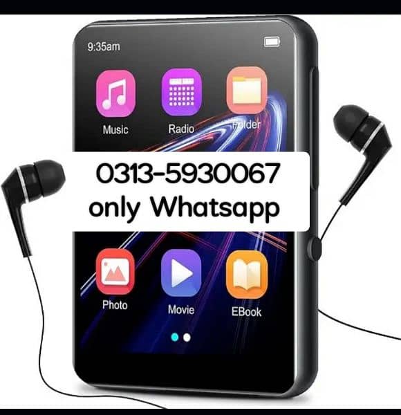 Mp3 Player with Bluetooth, Full Touch 2.4 Screen and MP4 Player 0