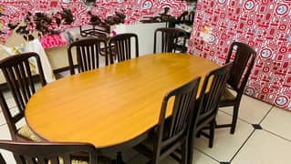 Dinning table with 8 chairs