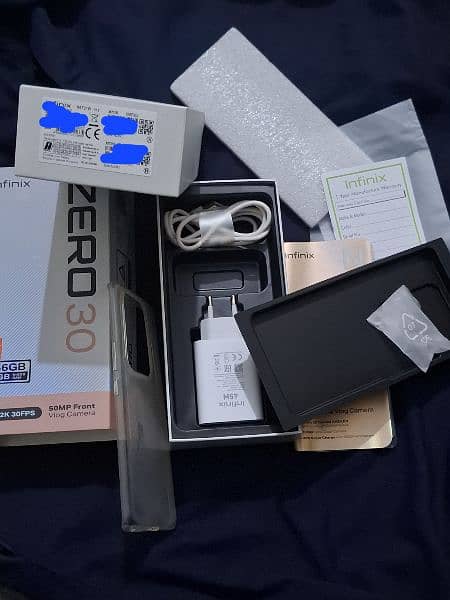 infinix zero30 8+8/256 complete box 8