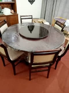 Revolving Disk Dining Table