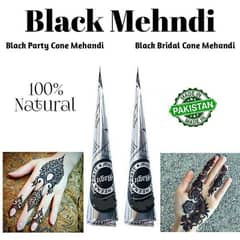 Mehndi Henna cone, Black Mehndi, Pack of 2 _ black