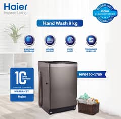 Haier -09kg/ 3D Wash Series/ Fully Automatic/ Top Loading Washing Mach