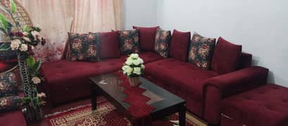 7seater Lshape sofa with dewan