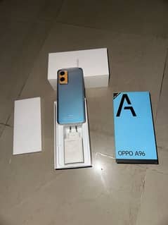 oppo a96 with box and charger