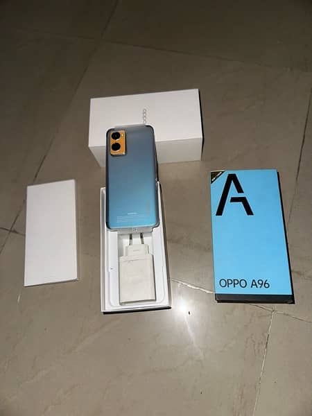 oppo a96 with box and charger 0