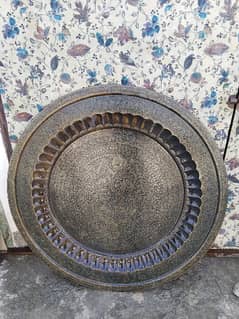 antique brass thali