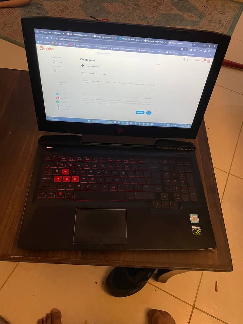 HP OMEN i7 8th Gen 16GB RAM 6 GB GTX 1060 256 GB SSD 1 TB HDD 1