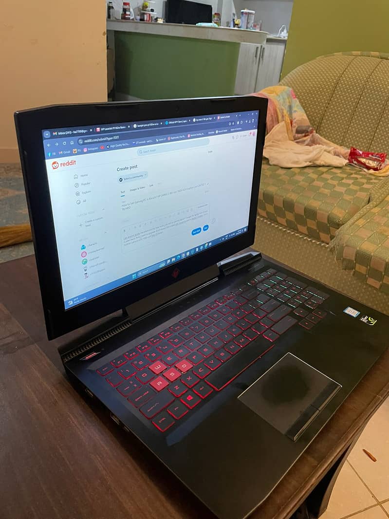 HP OMEN i7 8th Gen 16GB RAM 6 GB GTX 1060 256 GB SSD 1 TB HDD 4