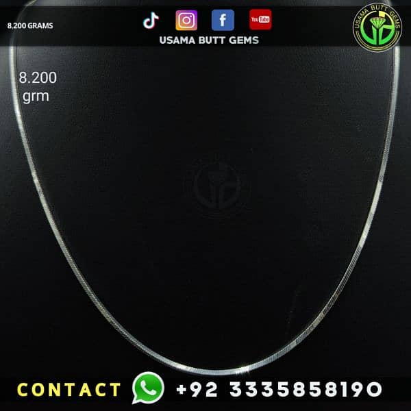 Chandi Chain (plain shiny chain) 0