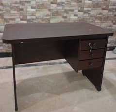 Brown study desk