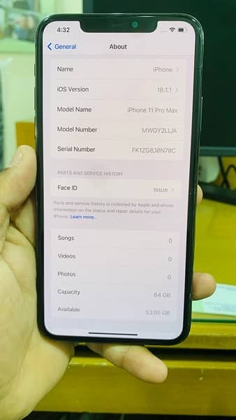 i phone 11 pro midnight green 256 gb PTA approved only set 6