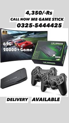 GAME STICK USB GAMING CONSOLE 2.4G WIRELESS GAMEPAD 20,000GAMES 4K