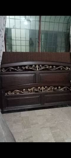 Double bed with mattress