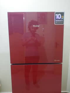 Haier Glass Door Fridge Only one month used