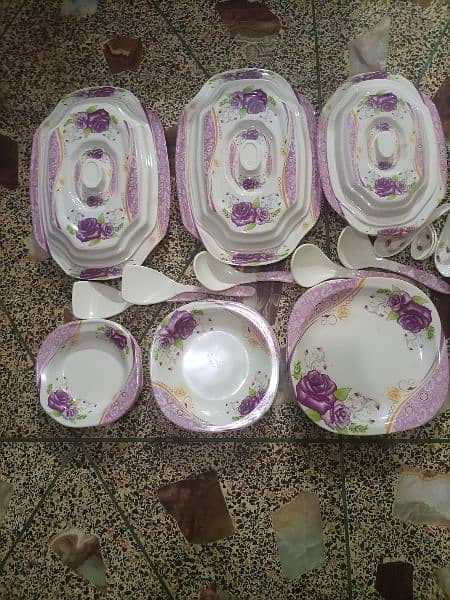 72 pc dinner set 6 person sarving in lalukhet cal num pic ma likha h 0