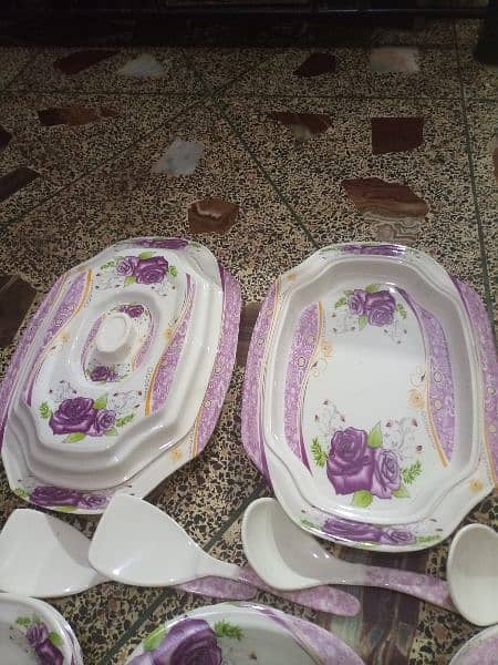 72 pc dinner set 6 person sarving in lalukhet cal num pic ma likha h 4