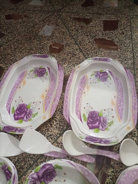 72 pc dinner set 6 person sarving in lalukhet cal num pic ma likha h 6