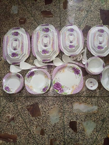 72 pc dinner set 6 person sarving in lalukhet cal num pic ma likha h 8