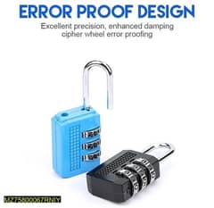 3 Digital combination Mini travel lock