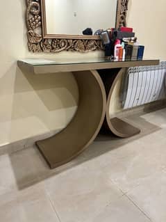 designer console made in heavy sheet and strong quality deco polish