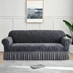 SOFA COVER| ZEBRA STYLE SOFA | STRETCHIBLE VELVET SOFA COVER