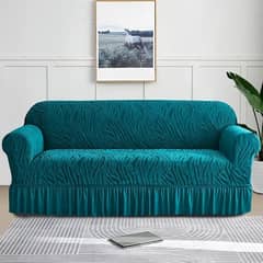 SOFA COVER| ZEBRA STYLE SOFA | STRETCHIBLE VELVET SOFA COVER