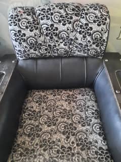 Black and white sofa