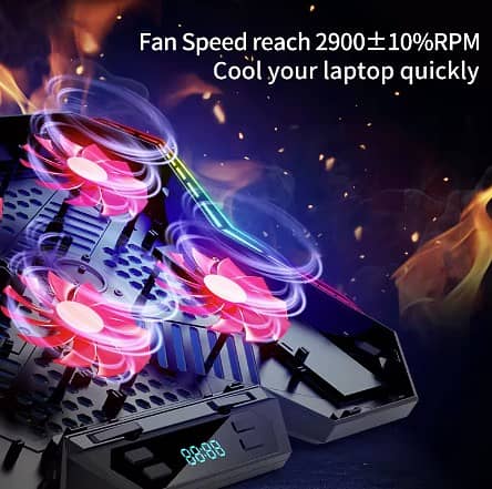 COOLCOLD K40 06 FANS +/-2900RPM ADJUSTABLE COOLING PAD FOR 17 LAPTOPS! 13