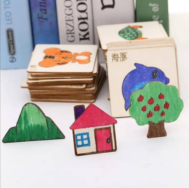 64 pcs wooden drawing box 2