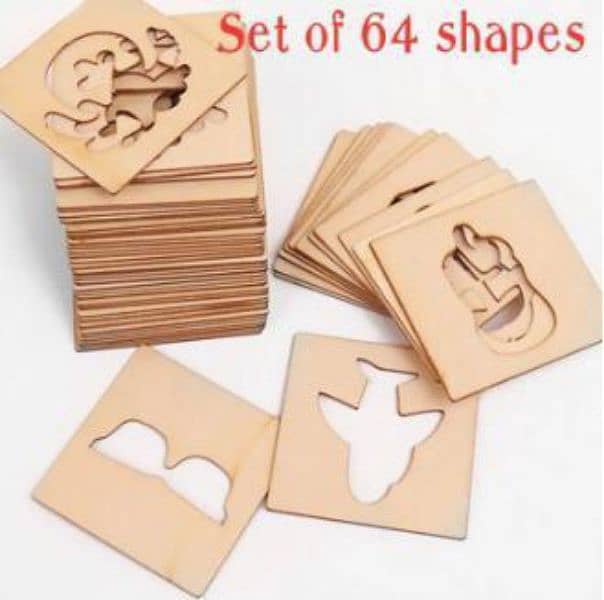 64 pcs wooden drawing box 4