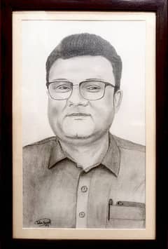 Khud ka Pencil Sketch Portrait Banvayain Cheap Prices mai