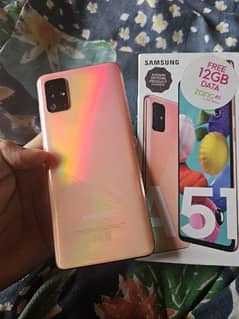 samsung A51 with box urgent sale. . . . . .