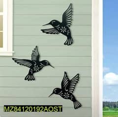 3 Pcs Hummingbird Design Wall Hanging