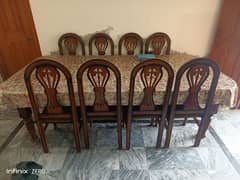 Dining table with 8 chairs