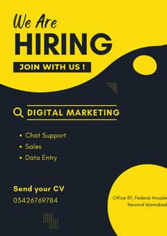 Jobs in Islamabad, Marketing Jobs Chat Support Jobs