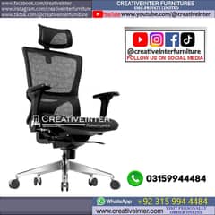 Office Gaming Chair Ergonomic study desk Mesh Revolving home table CEO