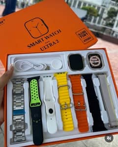 S100 Fendior Smart Watch Ultra 2 With 7 Straps 49mm