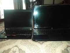 Two Laptops Lenovo and HP.