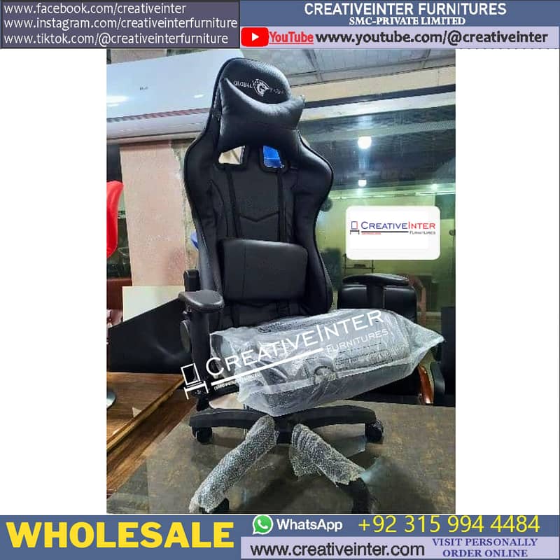 Office Chair Gaming Study Computer Ergonomic Table L Shape Desk 2