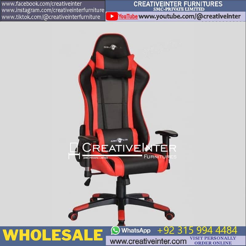 Office Chair Gaming Study Computer Ergonomic Table L Shape Desk 7