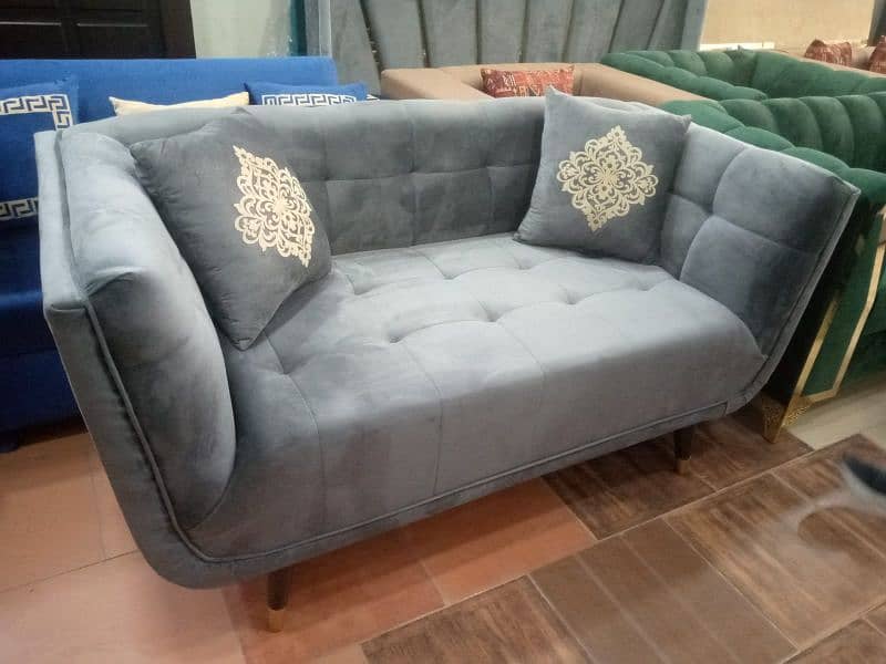 L shape sofa / corner sofa / 6 seater velvet sofa / Sofa for sale 15