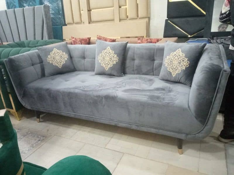 L shape sofa / corner sofa / 6 seater velvet sofa / Sofa for sale 16