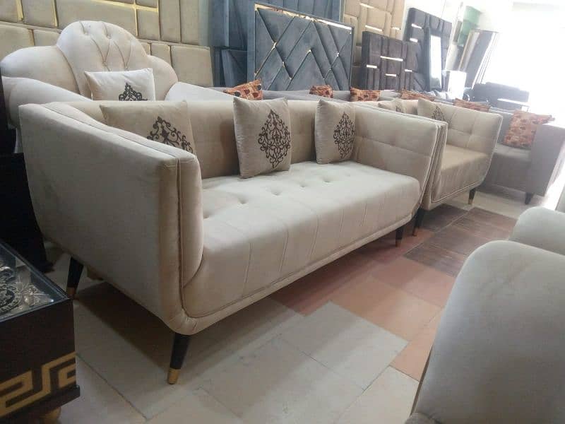 L shape sofa / corner sofa / 6 seater velvet sofa / Sofa for sale 18