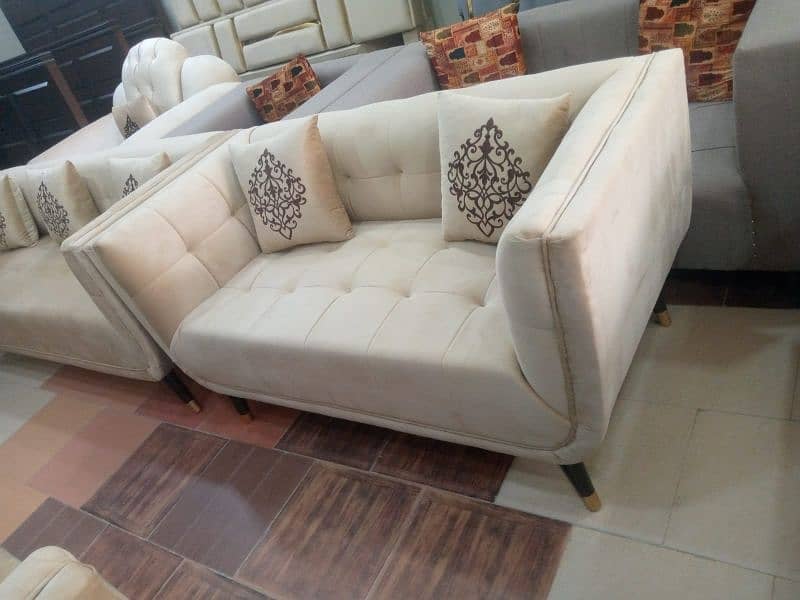 L shape sofa / corner sofa / 6 seater velvet sofa / Sofa for sale 19