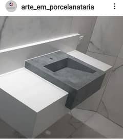 Corian vanities