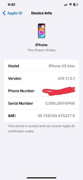 iPhone xs max 256gb 6