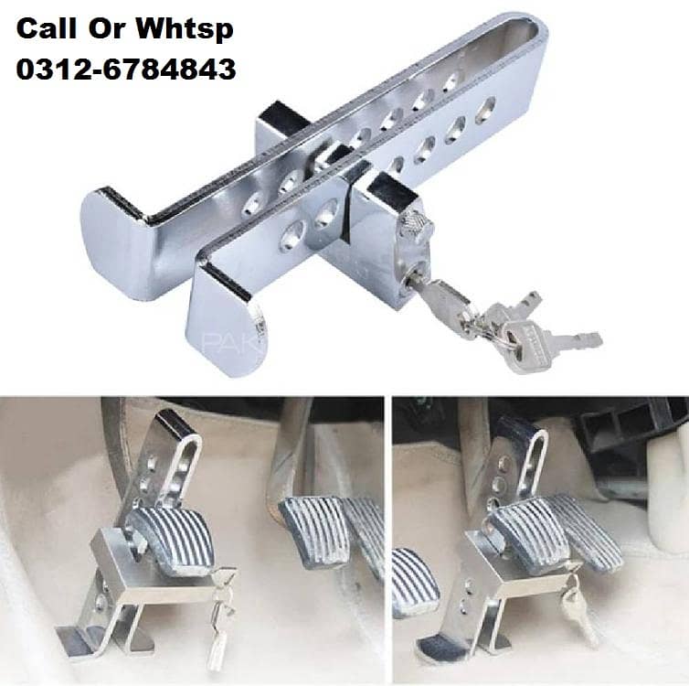 Car Pedal Lock Brake And Clutch Security Lock Anti Theft For All Cars 3