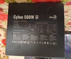 500w 80 plus Gaming Power Supply